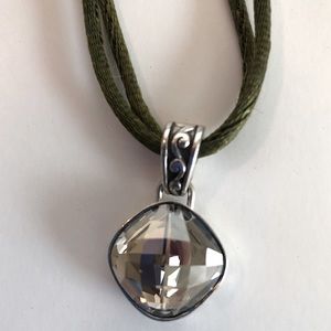 Brighton Pendant Necklace in Olive Green
